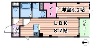 ヴェルーラ福島の物件間取画像